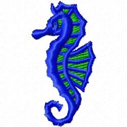 Seahorses Embroidery Design 2 Seahorses Embroidery Design 2